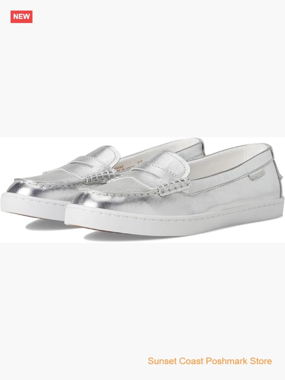 Women's Nantucket Penny Loafers Leather Canvas Casual Flat Pull-On